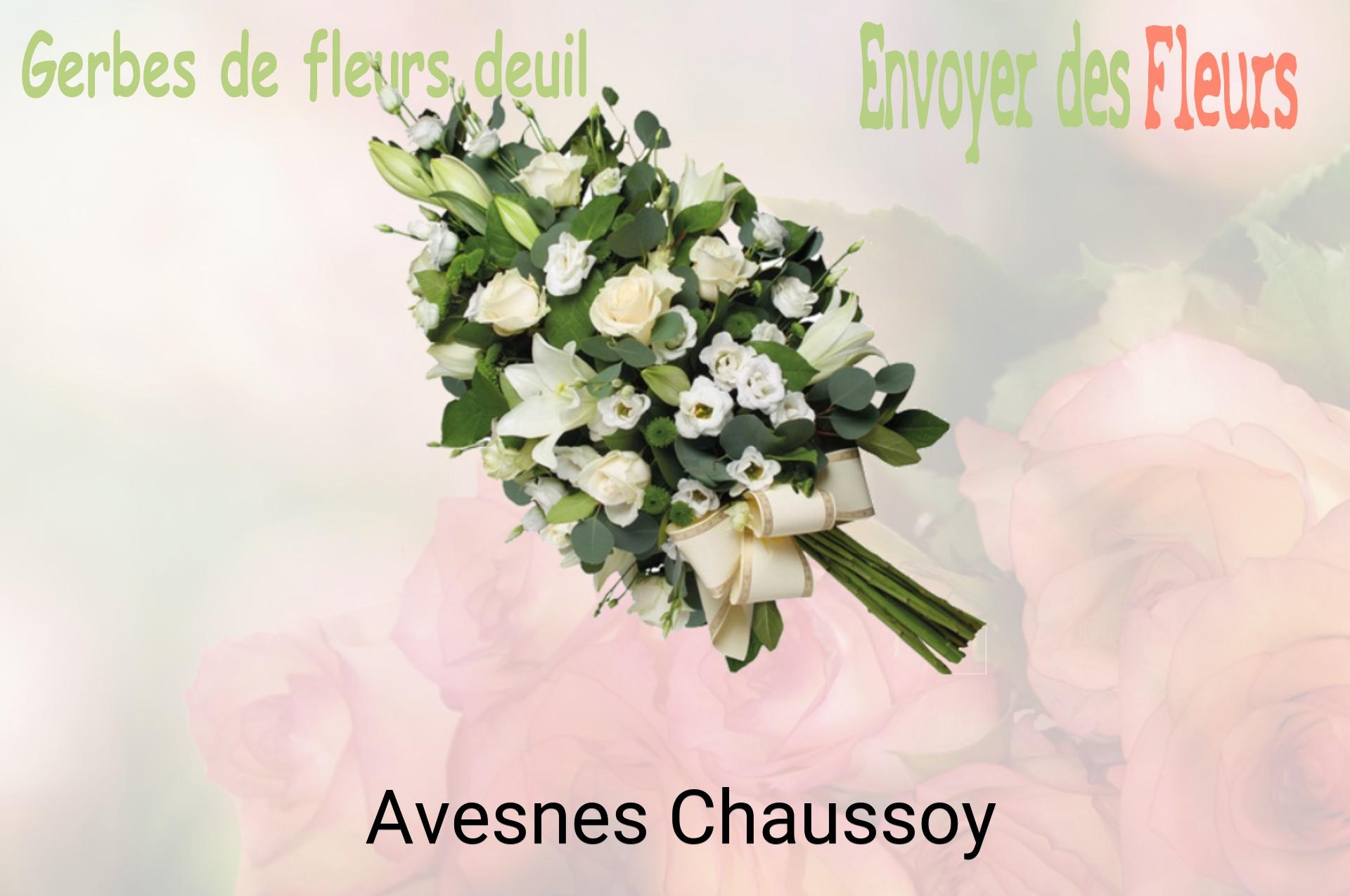 Gerbe de fleurs de deuil livrée à Avesnes-Chaussoy